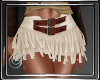 (SL) Fringe White Skirt