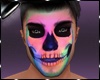 Neon Skull Head