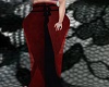 Red and black palazzos