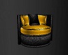 Leather and Gold Chair