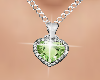 EM Green Heart Necklace