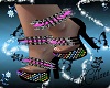 {C}Rainbow Studded Heels