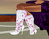 PINK LACE BOOTS SEXY
