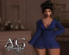 Roslyn Royal Blue Dress
