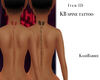 KB spine tat red