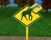 Giraffe Crossing Sign