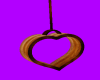 (S) WOOD HEART SWING