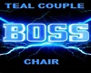 ~TEAL~ COUPLE CHAIR