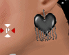[NO] Heart Black Earring