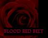 Blood Red Velved Belt