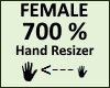 Hand Scaler 700% Female