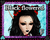Long black w/Flowers red