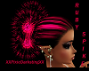 Ruby glow spike hair