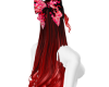 Red Flame bow hair