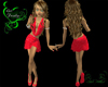~GFD~RED SHIMM PUMPS