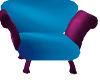 Purp/Blu Cuddle Chair