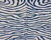 blue zebra area rug