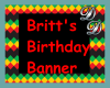 Britts Birthday Banner