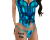 Blue Camo, Frayed Bikini