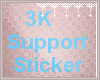 *C* 3K Support Sticker