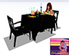 Kabob Dinner Table Black