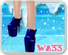 WA33 Blue PVC Shoes