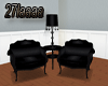 [27laaaa]Black Chair Set