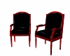 Blac/Red Wood Chairs