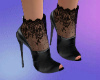 Black Lace Heels