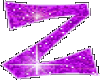 Purple Glitter Z