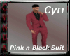 Pink n Black Suit
