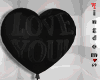 Black Balloon Love You