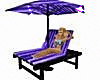 Purple Beach Lounger