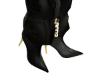 Letter Boots Black