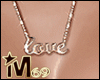 M69 Gold Love Necklace