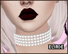 [Ella]White Pearl Collar