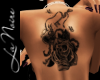 Back Tattoo Lock & Rose