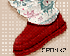 !!S Xmas Boots Maroon
