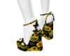[Mae] Flower Wedge Black