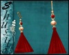 ".Merce Red."Earrings