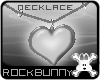 [rb] Heart Necklace Wht