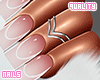 q.White Outline Nails MS