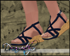 [dc] navy wedge sandals