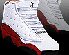 White/Red Sneakers