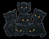 6 black cats