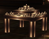 Candle Table Gold