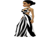 Black/white  Ballgown