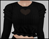 E* Black Valentine Top