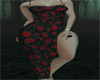 Gothic  red roses dress