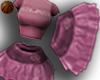 chrome pink set skirt